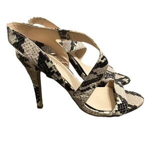 Nine West Women's Strappy Snake print Heels SIZE 7